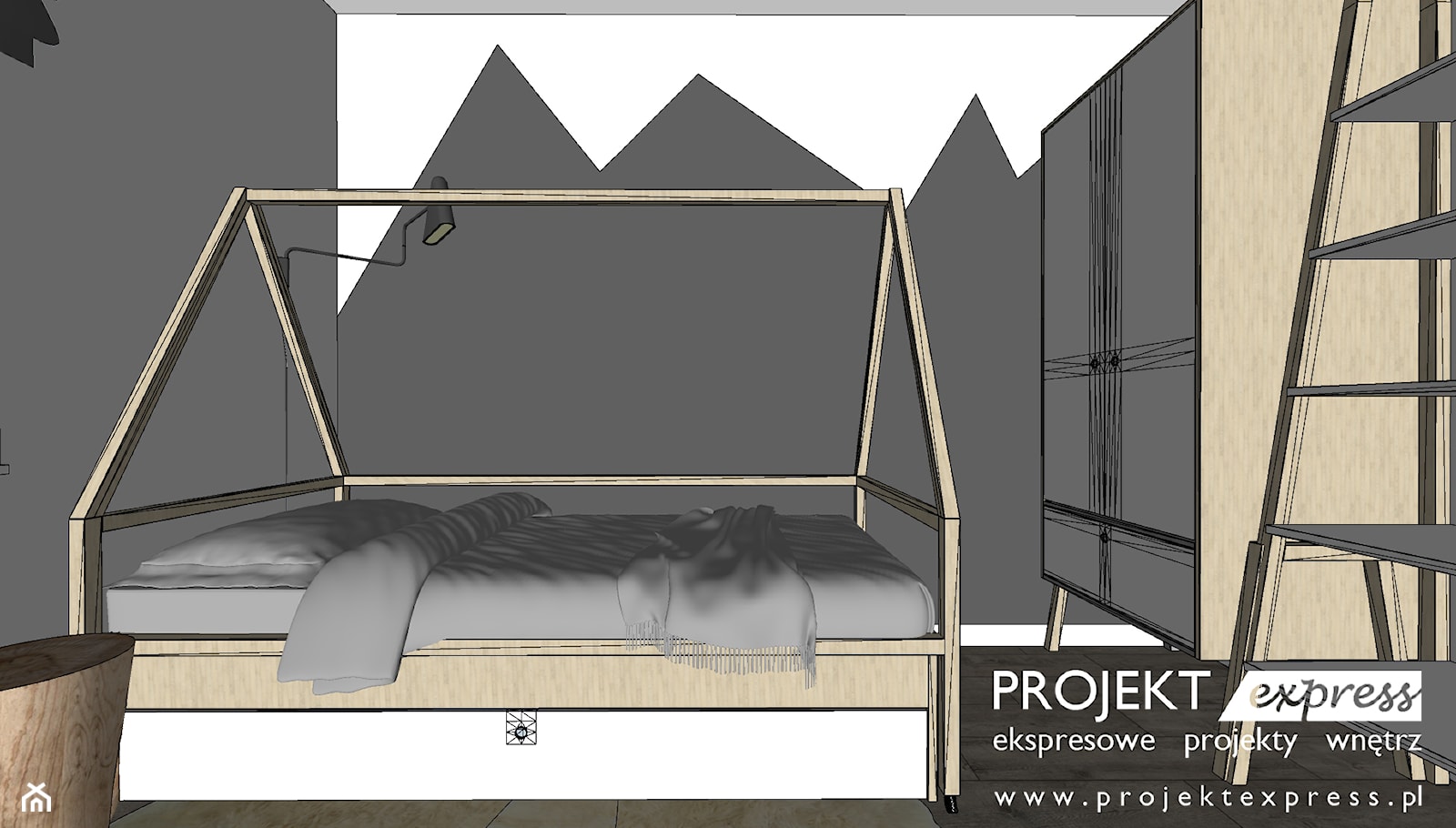 Pokój chłopca z namiotem VOX - 10 mkw - zdjęcie od PROJEKT express - Homebook