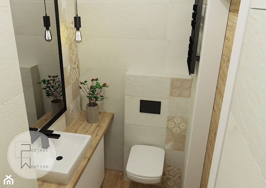 Mała łazienka - Łazienka, styl nowoczesny - zdjęcie od projektwnetrze.ako