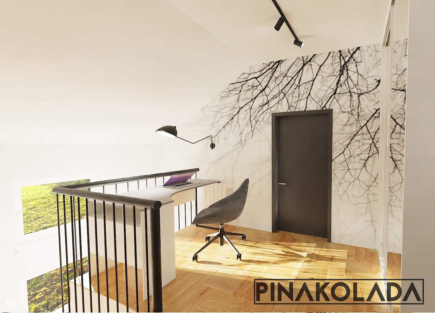 Przedpokój w domu jednorodzinnym - zdjęcie od Pinakolada - Homebook