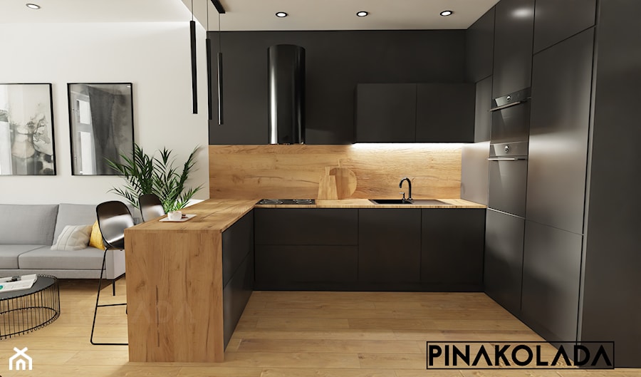 Salon z kuchnią - zdjęcie od Pinakolada