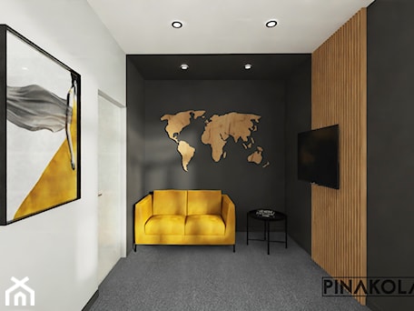Aranżacje wnętrz - Biuro: Biuro domowe w mieszkaniu - Pinakolada. Przeglądaj, dodawaj i zapisuj najlepsze zdjęcia, pomysły i inspiracje designerskie. W bazie mamy już prawie milion fotografii!