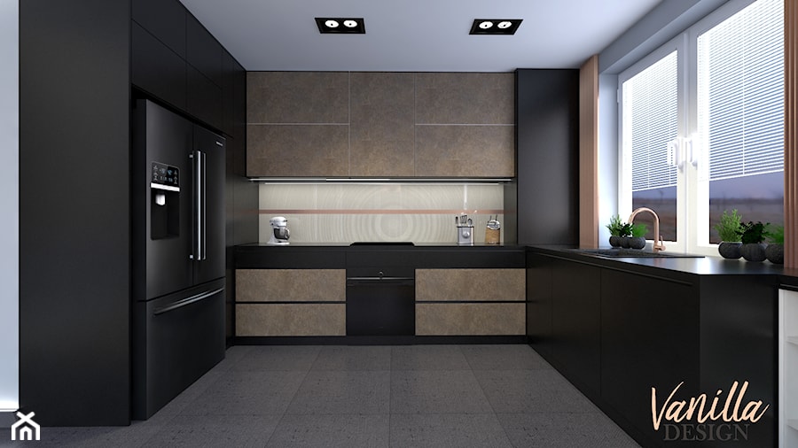 Projekt nowoczesnego mieszkania w Łęcznej - Kuchnia, styl nowoczesny - zdjęcie od Vanilla Design Pracownia Projektowania Wnętrz