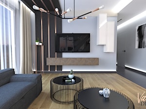 Projekt nowoczesnego mieszkania w Łęcznej - Salon, styl nowoczesny - zdjęcie od Vanilla Design Pracownia Projektowania Wnętrz