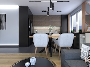 Projekt nowoczesnego mieszkania w Łęcznej - Jadalnia, styl nowoczesny - zdjęcie od Vanilla Design Pracownia Projektowania Wnętrz