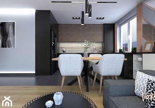 Projekt nowoczesnego mieszkania w Łęcznej - Jadalnia, styl nowoczesny - zdjęcie od Vanilla Design Pracownia Projektowania Wnętrz