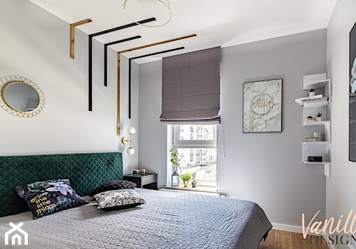 Projekt mieszkania na os. Ruczaj - Sypialnia, styl nowoczesny - zdjęcie od Vanilla Design Pracownia Projektowania Wnętrz