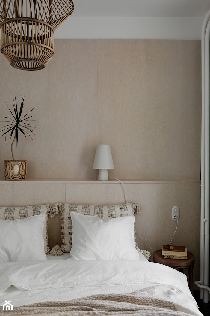 Krupówki - mieszkanie w przedwojennej kamienicy - Sypialnia, styl minimalistyczny - zdjęcie od agatapop_projekty - Homebook