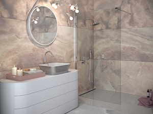 Inspiracje - Średnia łazienka, styl glamour - zdjęcie od Besco_eu