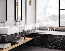 Besco Vera - Średnia z dwoma umywalkami łazienka z oknem, styl tradycyjny - zdjęcie od Besco_eu - Homebook