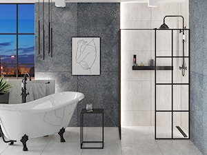 Besco Otylia - Duża łazienka z oknem, styl industrialny - zdjęcie od Besco_eu