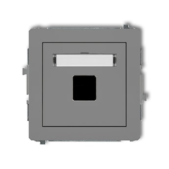 KARLIK Mechanizm gniazda multimedialnego pojedynczego bez modułu (standard Keystone)