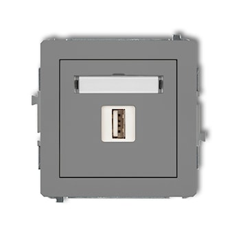 KARLIK Mechanizm gniazda pojedynczego USB-AA 2.0