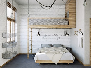 Sypialnia w pokoju hostelowym. - zdjęcie od COME HOME architects