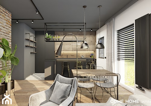 Kuchnia w stylu loftowym. - zdjęcie od COME HOME architects