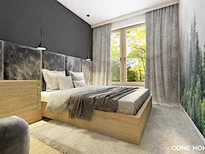 Sypialnia w mieszkaniu na Mokotowie. - zdjęcie od COME HOME architects