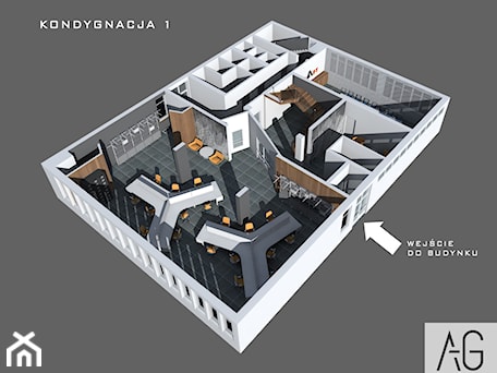 Aranżacje wnętrz - Wnętrza publiczne: Biura/Sala szkoleniowa - Wnętrza publiczne, styl nowoczesny - AG Design architektura wnętrz. Przeglądaj, dodawaj i zapisuj najlepsze zdjęcia, pomysły i inspiracje designerskie. W bazie mamy już prawie milion fotografii!