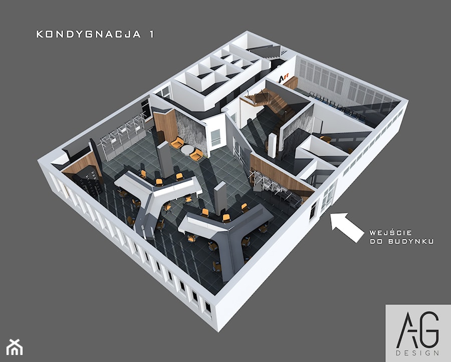 Biura/Sala szkoleniowa - Wnętrza publiczne, styl nowoczesny - zdjęcie od AG Design architektura wnętrz