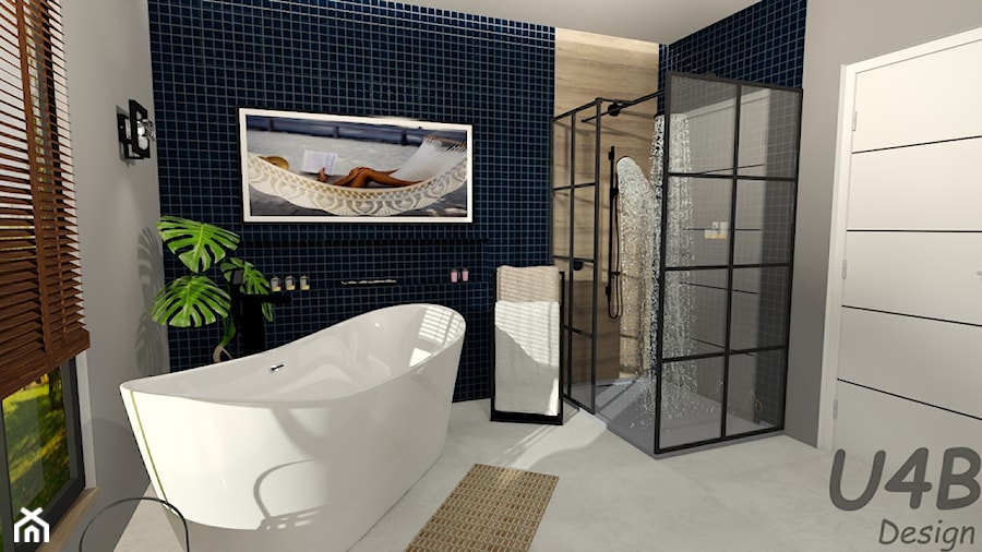 Duża łazienka - zdjęcie od U4B Design Karolina Bonk