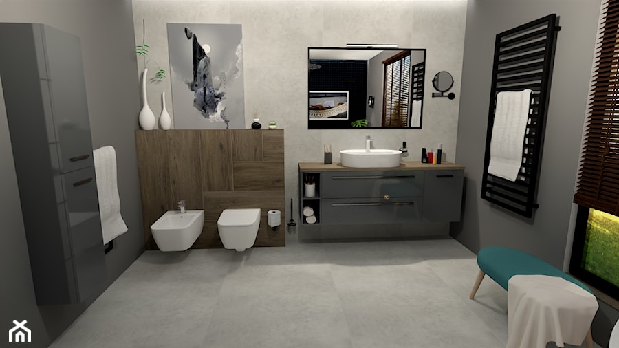 Duża łazienka - zdjęcie od U4B Design Karolina Bonk