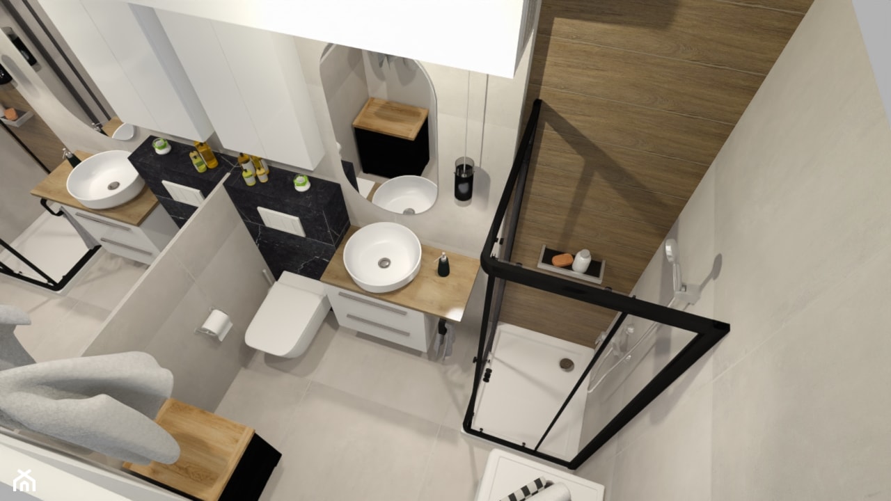 Mała łazienka w bloku - zdjęcie od U4B Design Karolina Bonk - Homebook