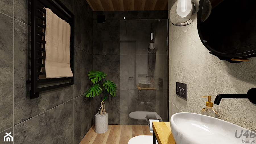 Łazienka dla gości - zdjęcie od U4B Design Karolina Bonk
