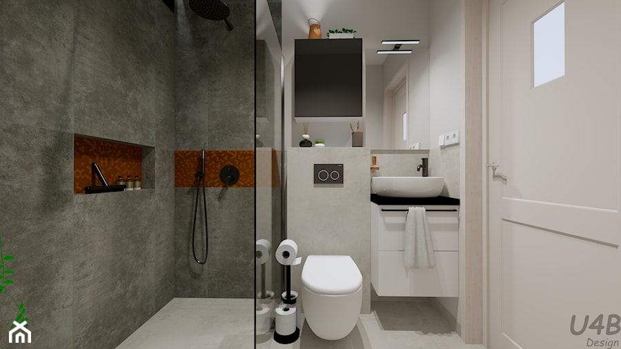 Mała łazienka w domu - zdjęcie od U4B Design Karolina Bonk