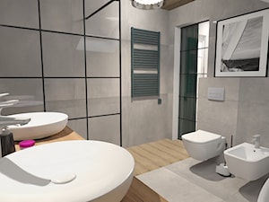 Łazienka główna na poddaszu - zdjęcie od U4B Design Karolina Bonk