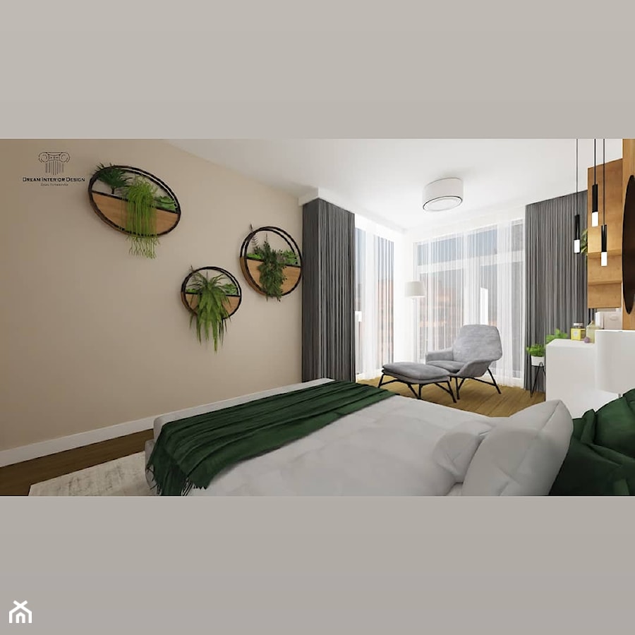Sypialnia - Sypialnia, styl nowoczesny - zdjęcie od Dream Interior Design Wnętrza Marzeń