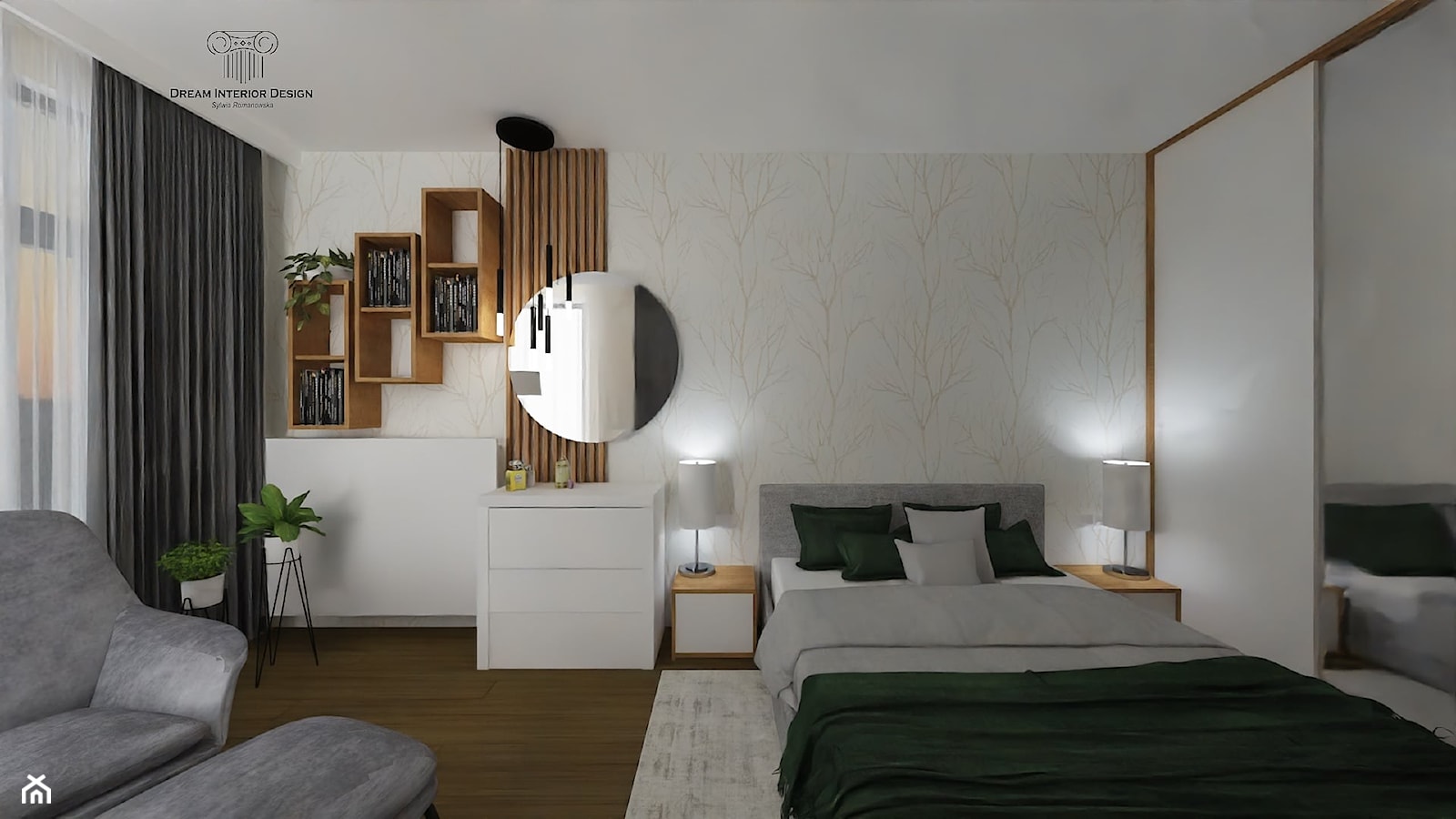 Sypialnia - Sypialnia, styl nowoczesny - zdjęcie od Dream Interior Design Wnętrza Marzeń - Homebook