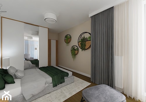 Sypialnia w stosowanych kolorach - zdjęcie od Dream Interior Design Wnętrza Marzeń