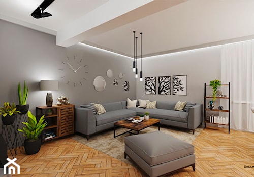 Salon, styl industrialny - zdjęcie od Dream Interior Design Wnętrza Marzeń