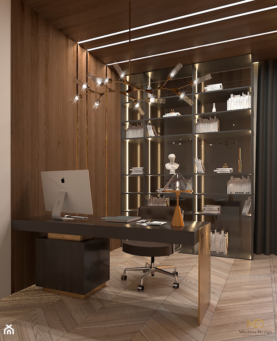 Home office Choco Workspace - zdjęcie od Milchina Design