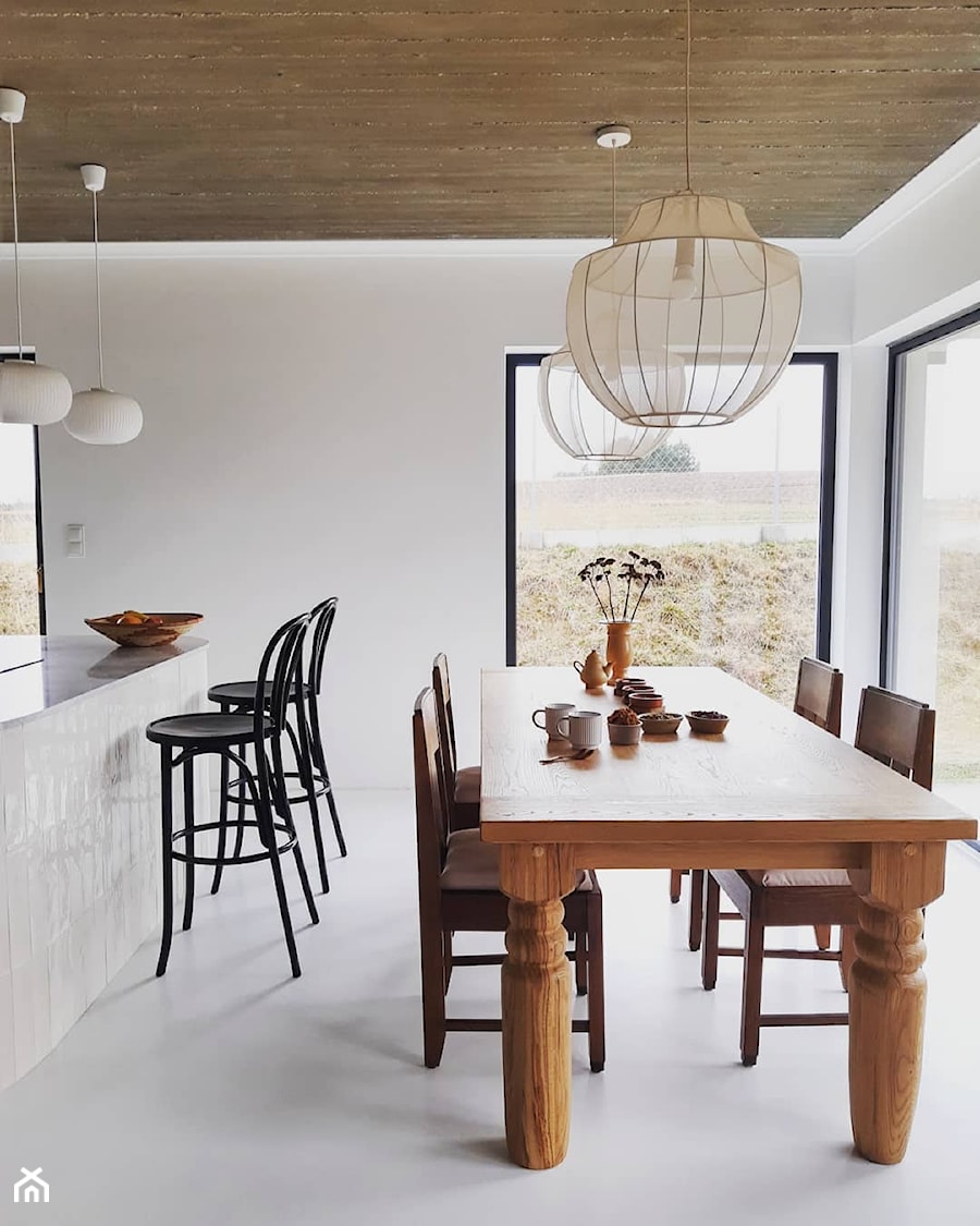 Eklektyczny dom realizacja 2021 - Jadalnia, styl nowoczesny - zdjęcie od PT8 INTERIOR DESIGN Magdalena Lech Biuro projektowania wnętrz