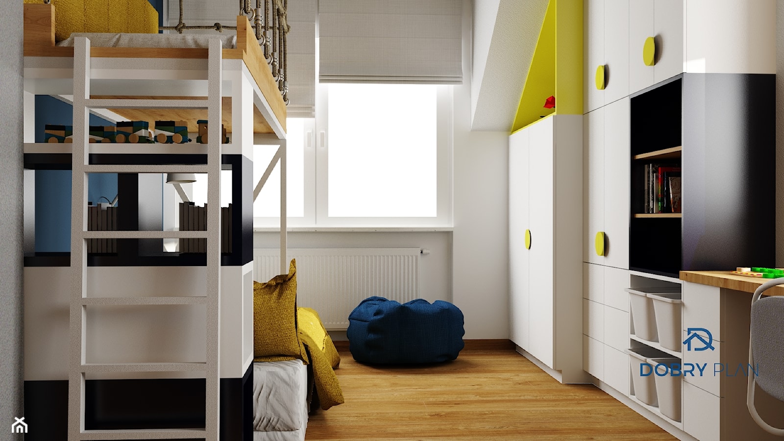 Łóżko piętrowe - zdjęcie od Projektowanie wnętrz Dobry Plan - Homebook