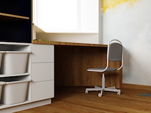 Asymetryczne biurko - zdjęcie od Projektowanie wnętrz Dobry Plan