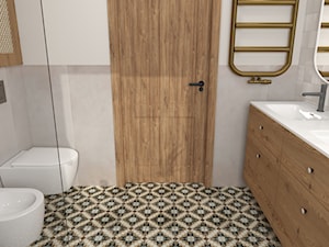 Łazienka z wanną i prysznicem - zdjęcie od Projektowanie wnętrz Dobry Plan