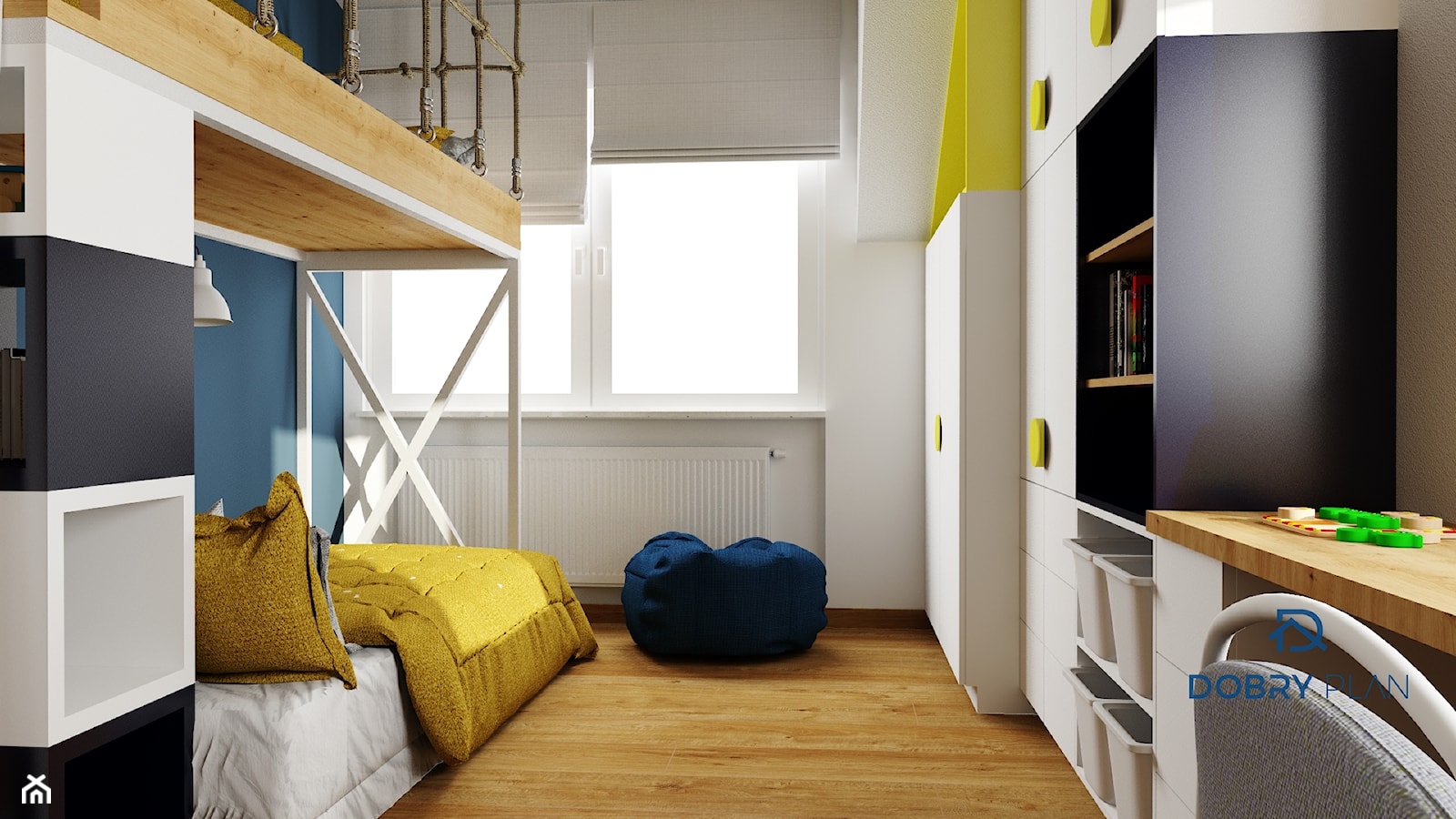 Pokój dla bliźniaków - zdjęcie od Projektowanie wnętrz Dobry Plan - Homebook