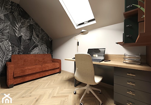 Domowe biuro i pokój gościnny - zdjęcie od Projektowanie wnętrz Dobry Plan