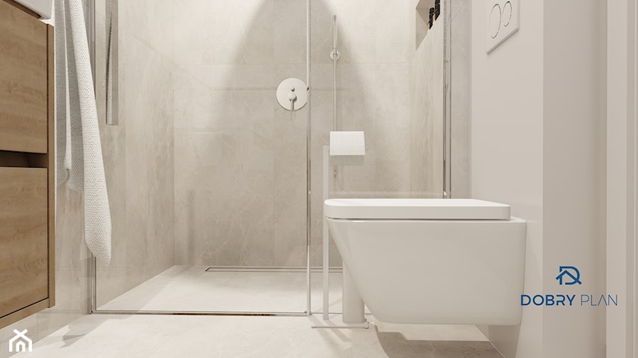 Łazienka z prysznicem - zdjęcie od Projektowanie wnętrz Dobry Plan