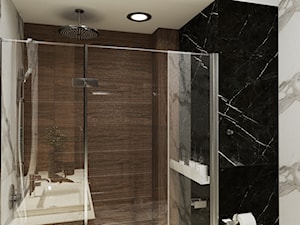 Łazienka z dużym prysznicem - zdjęcie od Projektowanie wnętrz Dobry Plan