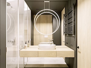 Projekt łazienki w dwóch wersjach kolorystycznych - zdjęcie od WR projekt
