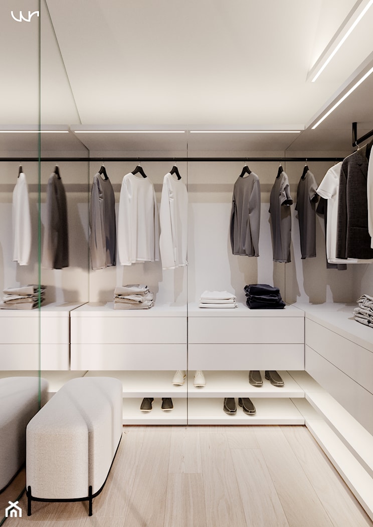 Garderoba z dużym lustrem - zdjęcie od WR projekt - Homebook