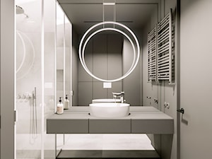 Projekt łazienki w dwóch wersjach kolorystycznych - zdjęcie od WR projekt