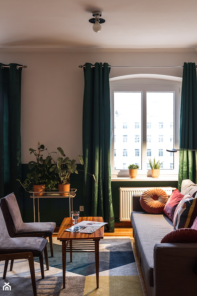 Salon w mieszkaniu w poznańskiej kamienicy - zdjęcie od HouseStudio | projektowanie wnętrz | home staging