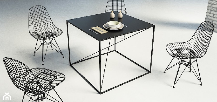 BIG X minimalistyczny stół ze stali marki take me HOME - zdjęcie od take me HOME.