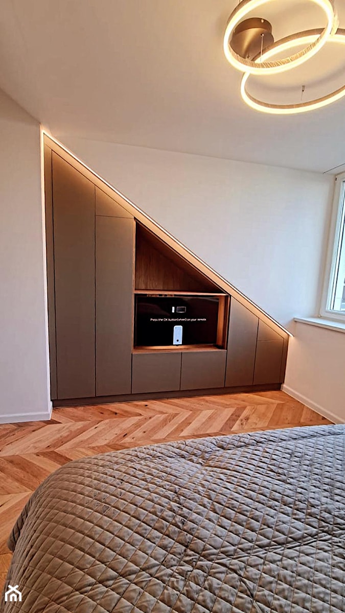 Apartament w Berlinie - Sypialnia, styl nowoczesny - zdjęcie od Globinit Rzeszów