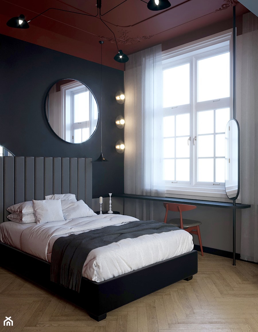• Mieszkanie w kamienicy w Bydgoszczy • - Sypialnia, styl nowoczesny - zdjęcie od MURU:wnętrza