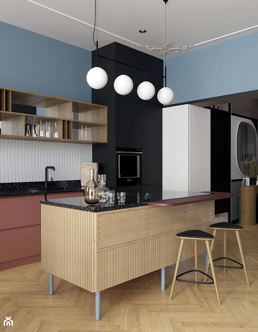 • Mieszkanie w kamienicy w Bydgoszczy • - Kuchnia, styl nowoczesny - zdjęcie od MURU:wnętrza