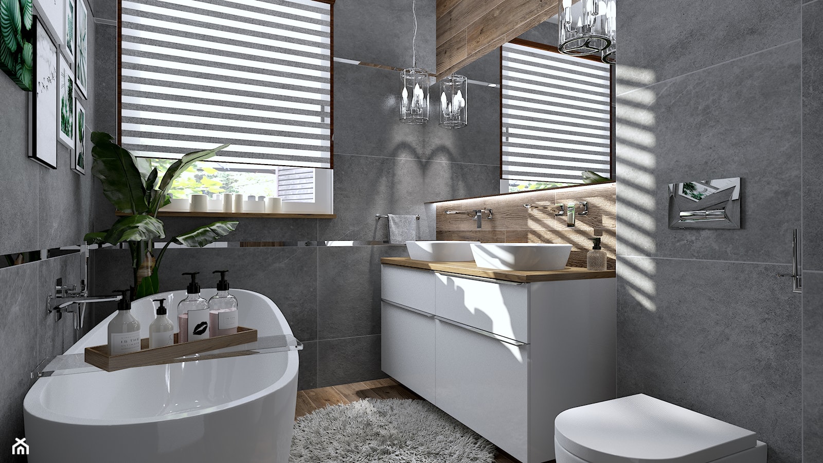Łazienka w drewnie – pomysły i inspiracje na łazienkę w drewnie - zdjęcie od Galeria Wnętrz Accero - Homebook