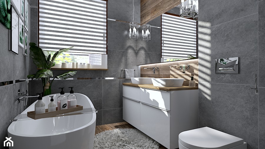 Łazienka w drewnie – pomysły i inspiracje na łazienkę w drewnie - zdjęcie od Galeria Wnętrz Accero